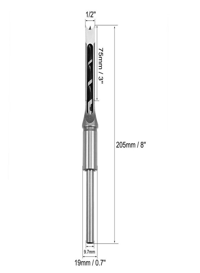 Veltrix 12.7mm Square Hole Drill Bit, 1/2" High-Carbon Steel Hollow Chisel Mortise Power Tool for Woodworking - Image 3